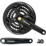 Система SHIMANO ALTUS, M311, 175 мм, квадрат, 42/32/22T, с защитой, черный EFCM311E222CL